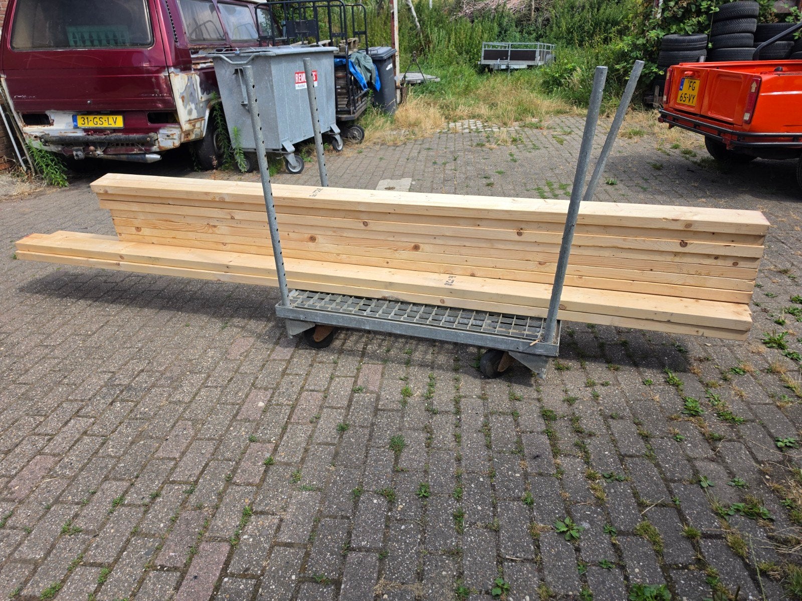 houten balken, Ophalen, 250 cm of meer, Balken