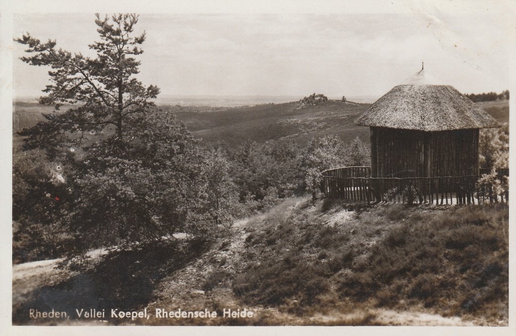 P593 oude ansichtkaart rheden vallei koepel 1947 ? Veluwe, Verzamelen, Ansichtkaarten | Nederland, Ophalen of Verzenden, 1940 tot 1960