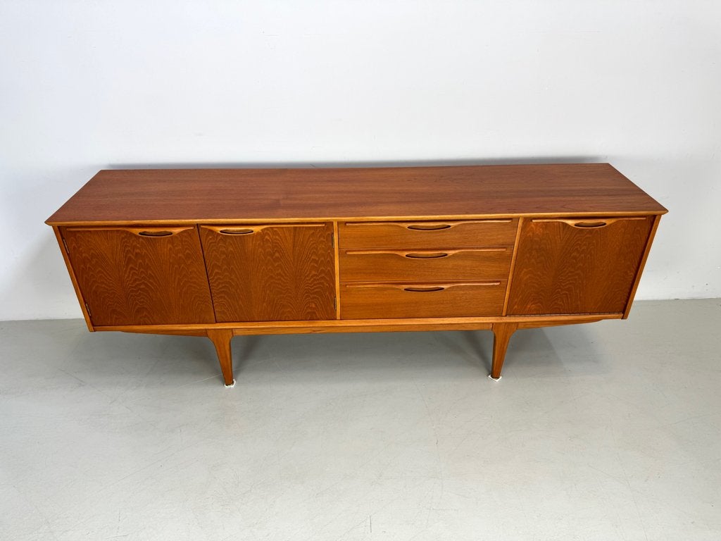 Vintage dressoir Jentique, Huis en Inrichting, Kasten | Dressoirs, Verzenden, 150 tot 200 cm, Teakhout, Zo goed als nieuw