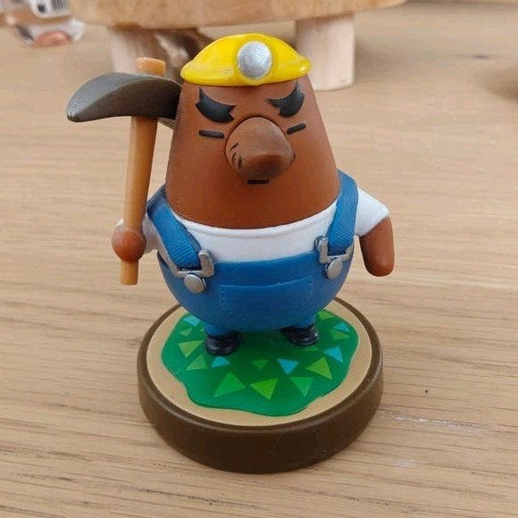 Animal Crossing Mr. Resetti Amiibo Figuur, Ophalen of Verzenden, Zo goed als nieuw