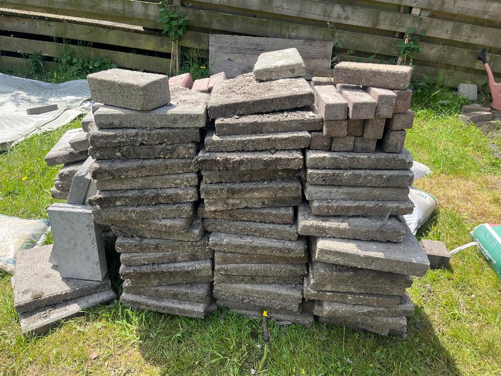 Gratis stoeptegels, Tuin en Terras, Ophalen, Gebruikt, Beton, Overige typen