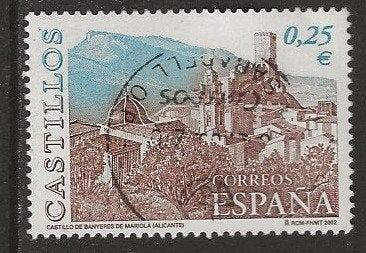 Spanje 33, kasteel, Verzenden, Gestempeld