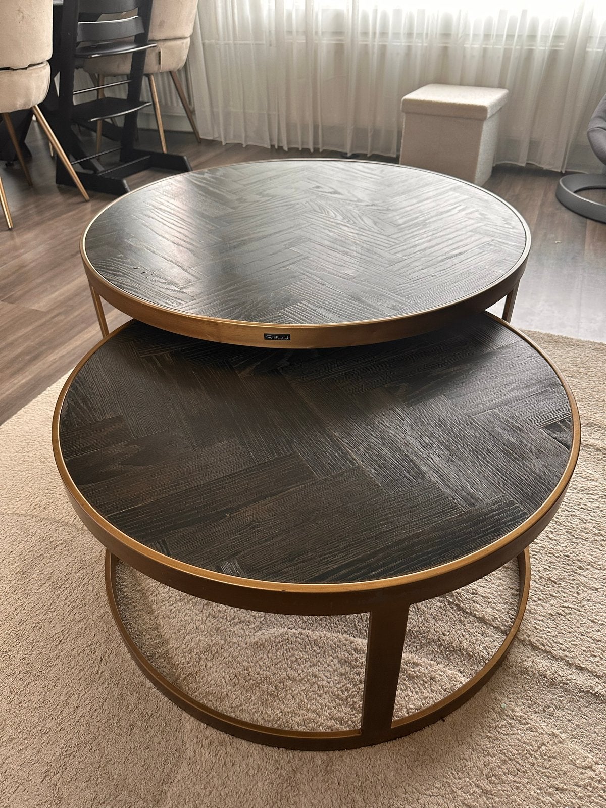 Salontafel set Richmond Interiors - Rond, Gebruikt, Ophalen, Gebruikt, Rond, 50 tot 100 cm