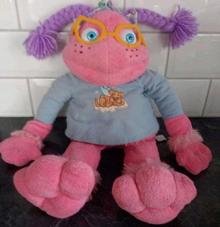 Knuffel 2005 Les Lunnis roze Famosa 45 cm goede staat, Ophalen
