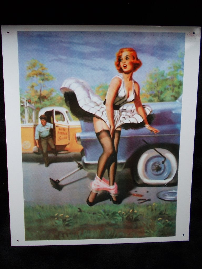 U S A Pin Up Girl, Ophalen of Verzenden, Nieuw, Reclamebord