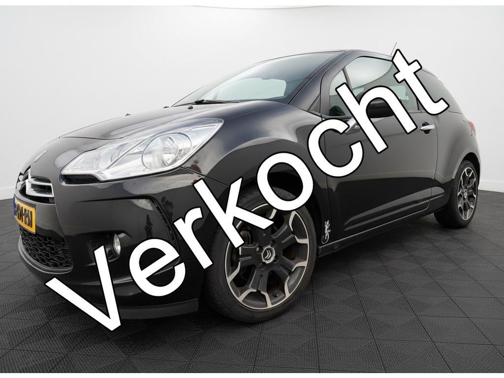 Citroën DS3 1.6 So Chic, Clima | 17inch | nwe APK, Voorwielaandrijving, Euro 5, Stof, Zwart