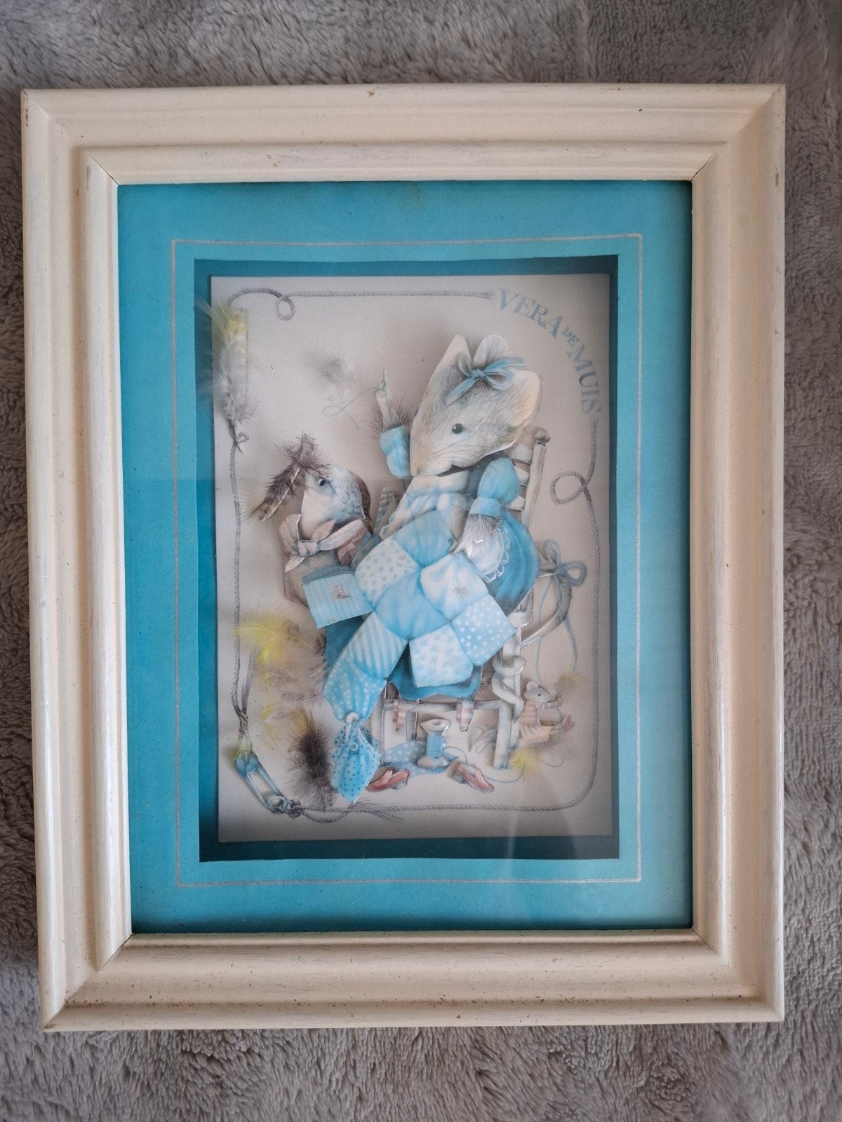 3D Schilderij Vera de Muis - Uniek Stuk uit 1987, Ophalen of Verzenden