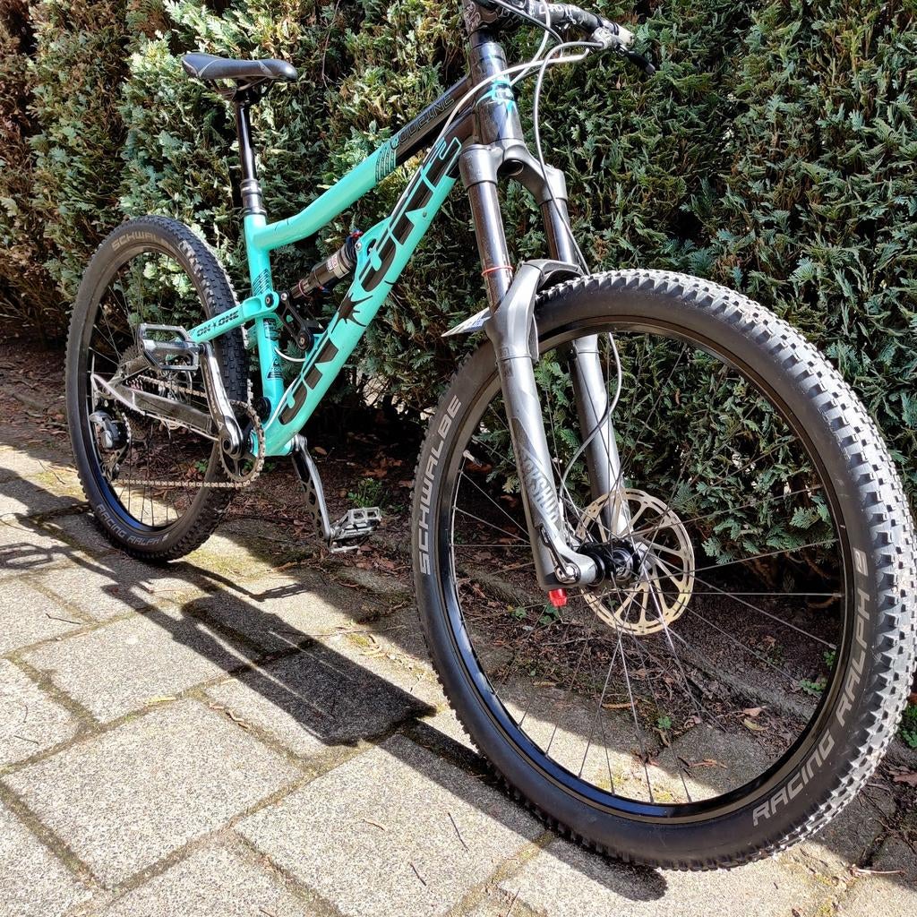 Custom built Full Suspension On One MTB 27.5, Gebruikt, Fully, Dames, Schijfrem