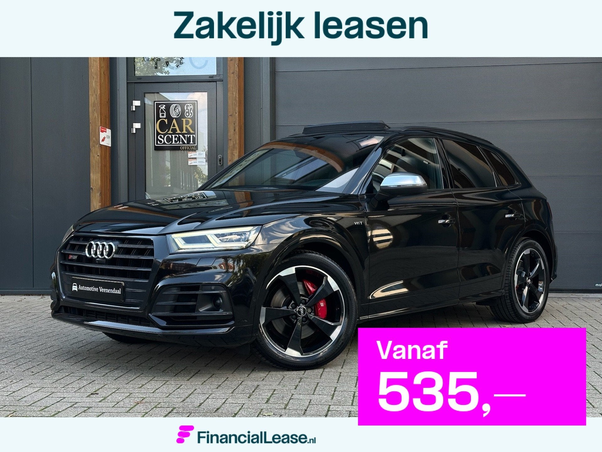 Audi Q5 3.0 TFSI SQ5 Quattro Pano, B&O, Luchtv, RS-Zetels et, Automaat, Dealer onderhouden, Gebruikt, Euro 6