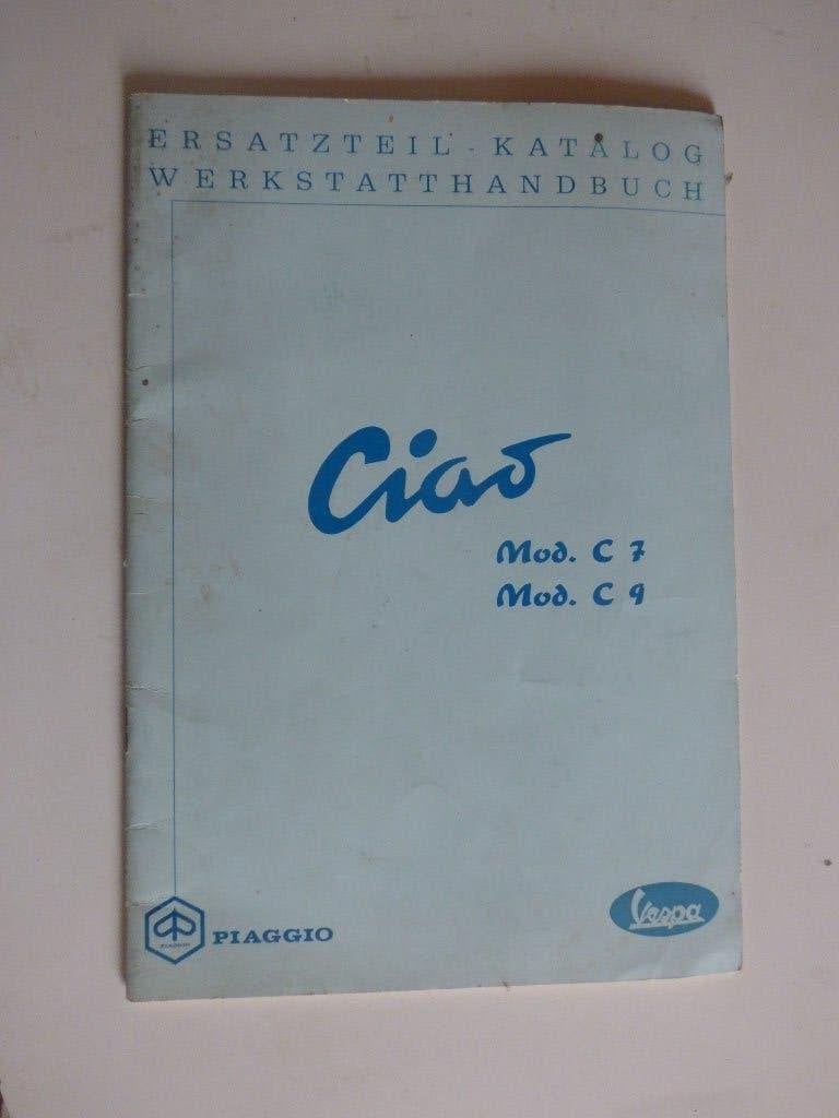 PIAGGIO VESPA CIAO C7 & C9 WERKPLAATSHANDBOEK/ONDERDELEN, Ophalen of Verzenden, Gebruikt