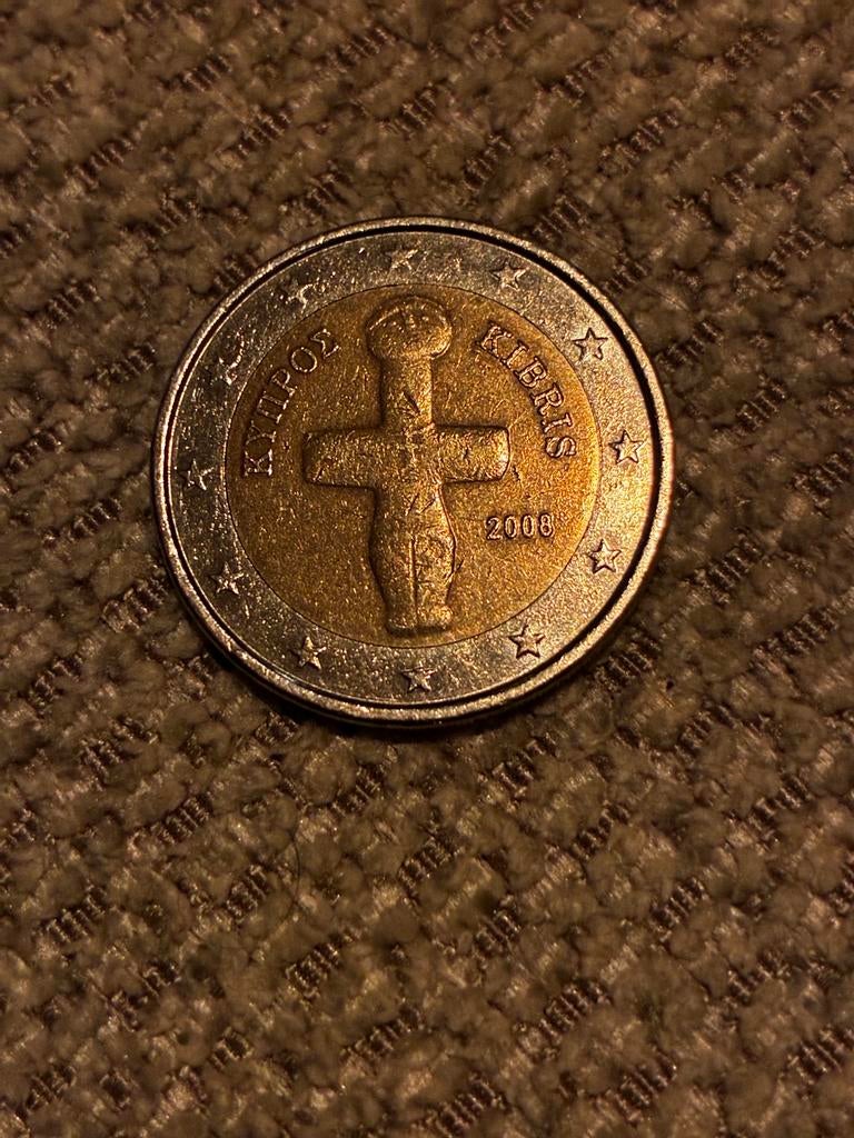 2 Euro munt Cyprus 2008, Postzegels en Munten, Munten | Europa | Euromunten, Ophalen, Cyprus, 2 euro