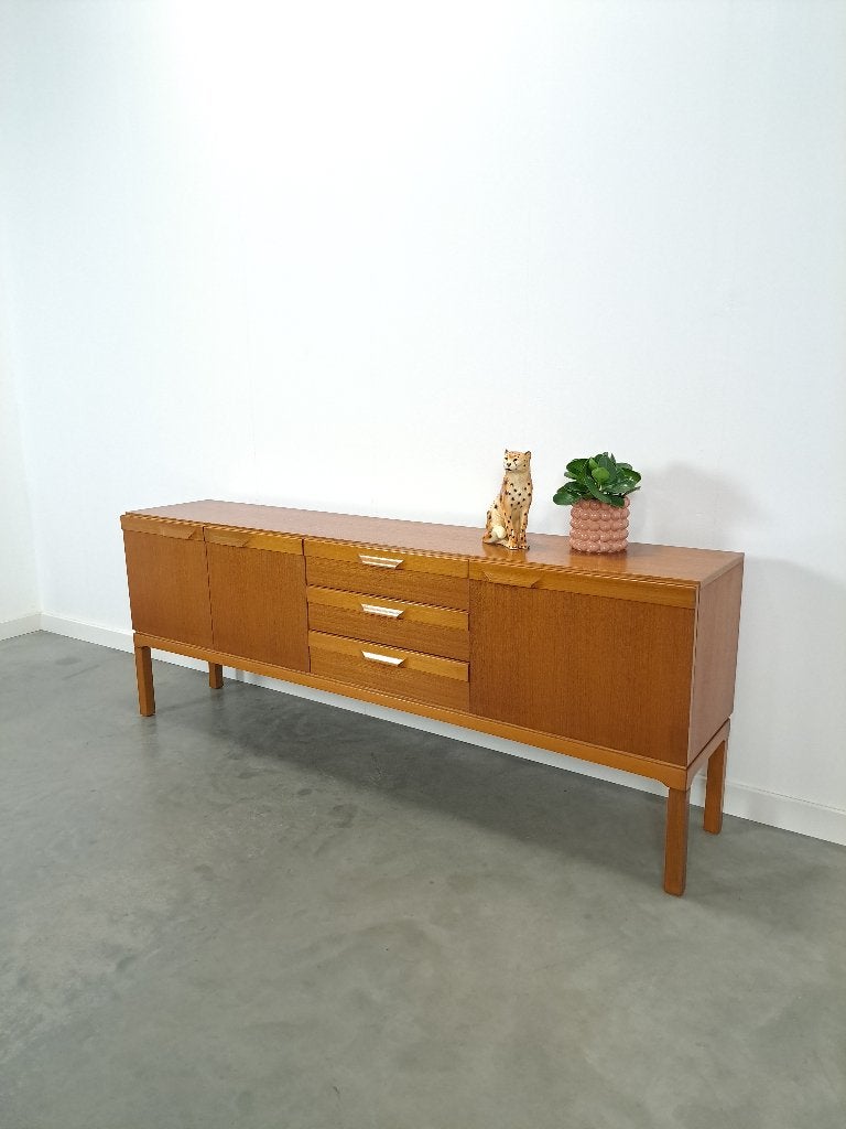 Teak design Palette Möbelwerk dressoir, Gebruikt, Met lade(s), Ophalen of Verzenden, 200 cm of meer