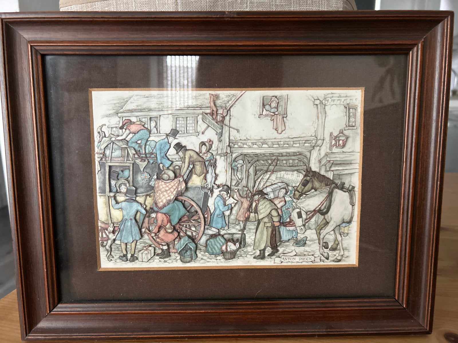 Anton Pieck Schilderijen + Efteling Sprookjesboek Decemberze, Antiek en Kunst, Ophalen of Verzenden, Schilderij, Overige technieken