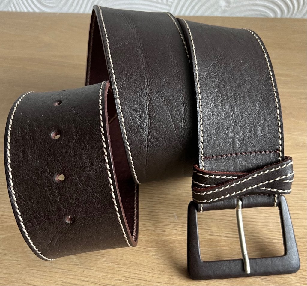 ABRO. Italiaanse brede leren riem/ceintuur. 95 cm. Nieuw!, 90 tot 100 cm, Ophalen of Verzenden, Zo goed als nieuw, Abro
