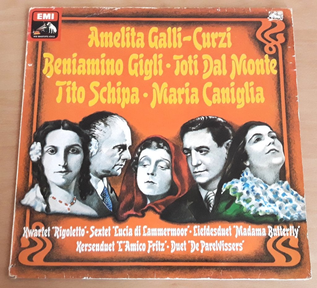 Amelita Galli-Curzi, Beniamino Gigli, Toti Dal Monte enz..., LP, Opera of Operette, Ophalen of Verzenden, Zo goed als nieuw