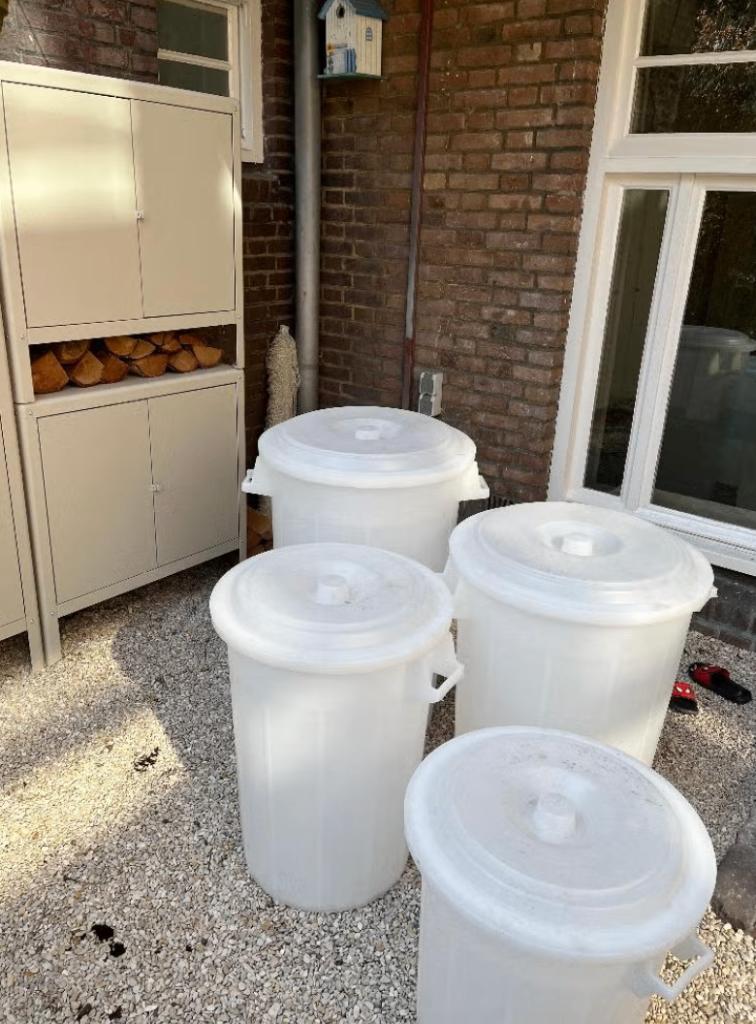 Buitenprullenbak | Afvalbak buiten | Vuilnisbak | Afvalemmer, Ophalen, Zo goed als nieuw