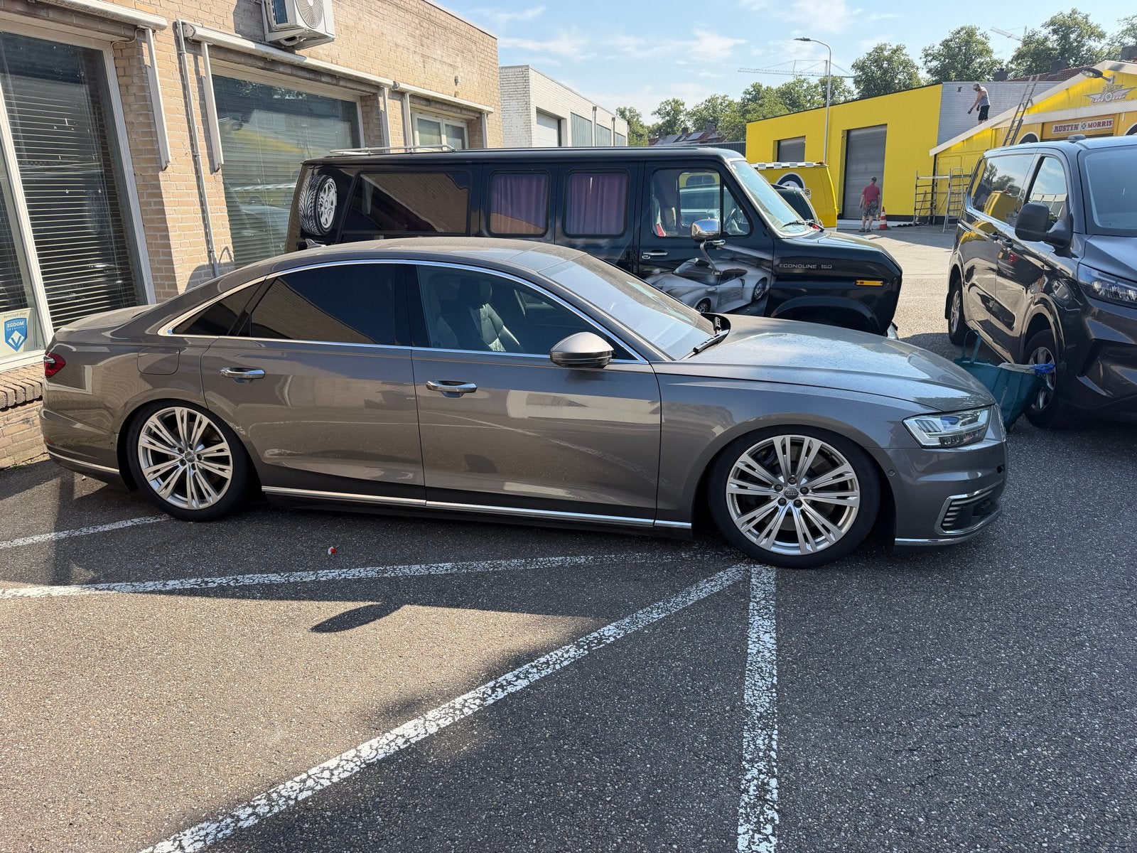 Audi A8 60 Tfsi e 449pk Tiptronic Quattro 2020 Grijs, Auto's, Audi, Automaat, 2275 kg, 2995 cc, 340 pk