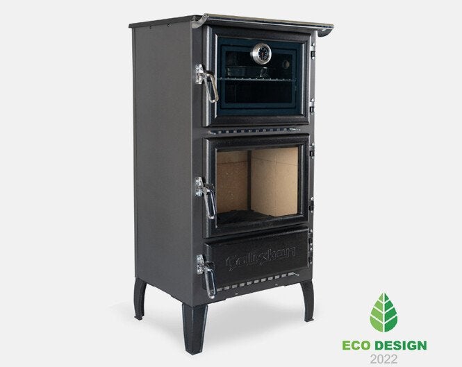 Stalen Houtkachel met oven | ÇALIŞKAN Model 306 12kw, Niet ingevuld, Niet ingevuld, Ophalen of Verzenden, Vrijstaand