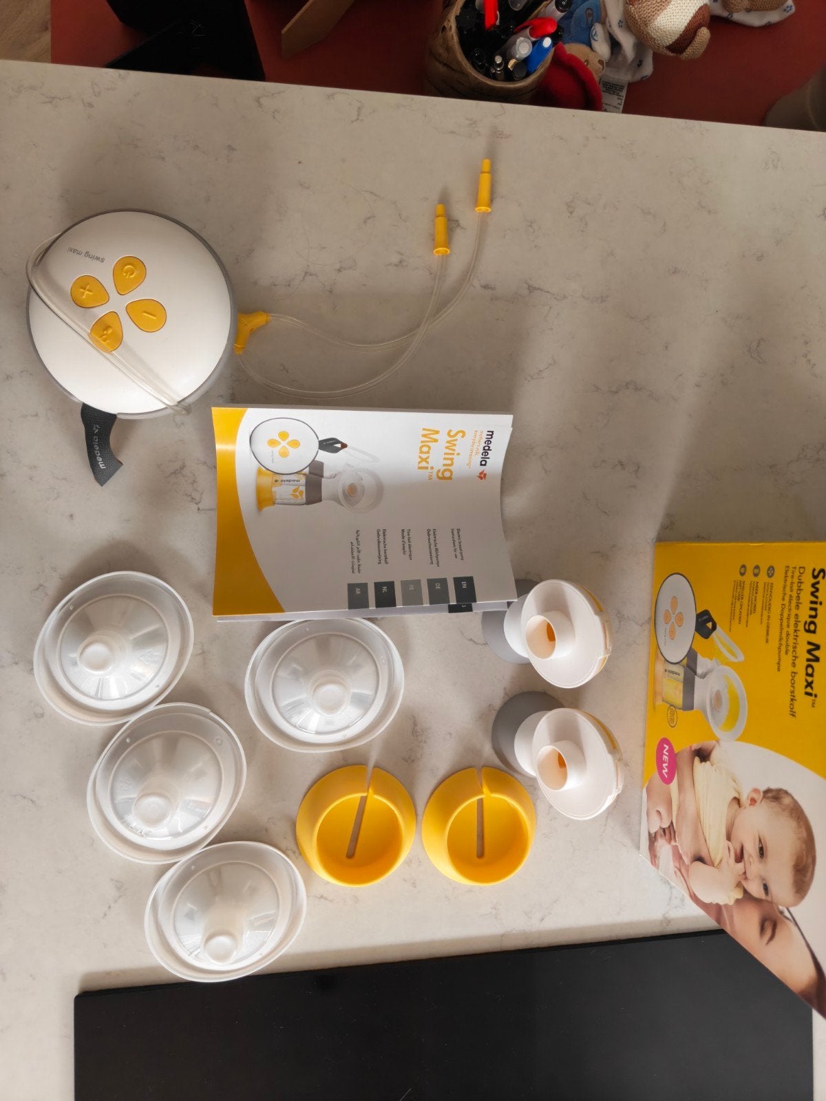 Medela Swing Maxi Dubbele Elektrische Borstkolf, Ophalen of Verzenden, Gebruikt