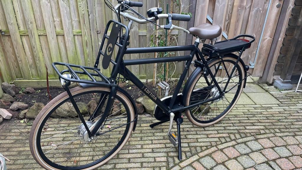 Cortina U4 transportfiets met ecomo voorwiel motor, Fietsen en Brommers, Elektrische fietsen, 59 cm of meer, Ophalen, Zo goed als nieuw
