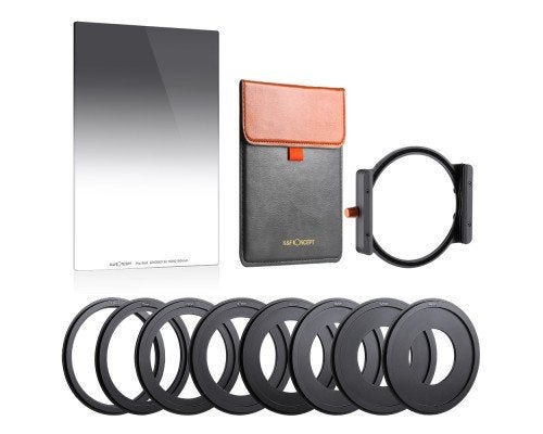 K&F Concept 100mm ND1000 + GND8 + 8 verloopringen + houder, Audio, Tv en Foto, Fotografie | Filters, Met schroefdraad, K&F Concept