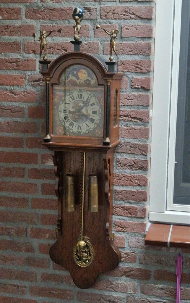 Antieke FrieseStaartklok  met Maanstand, Antiek en Kunst, Antiek | Klokken, Ophalen