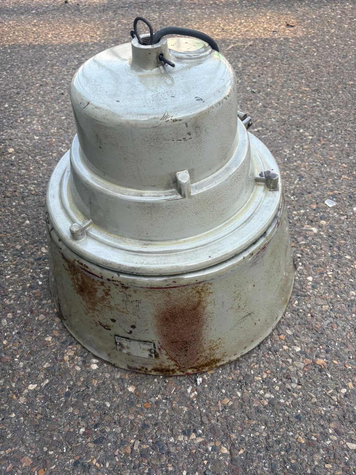 Grote industriële lamp €50, Huis en Inrichting, Ophalen, Gebruikt, Metaal, Industrieel