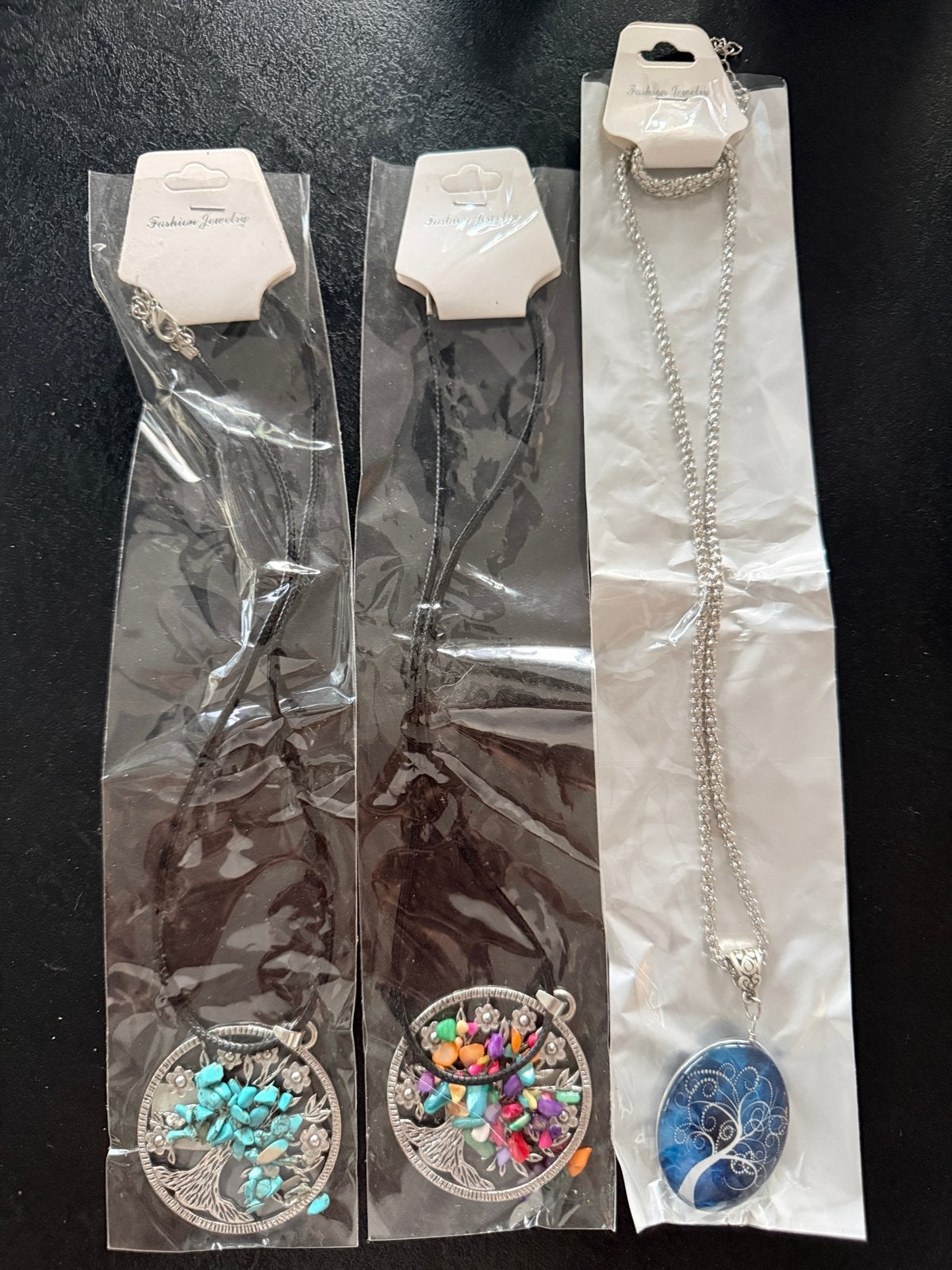 3 Hangers in 1 koop - Levensboom design, Overige materialen, Nieuw, Ophalen of Verzenden, Met edelsteen
