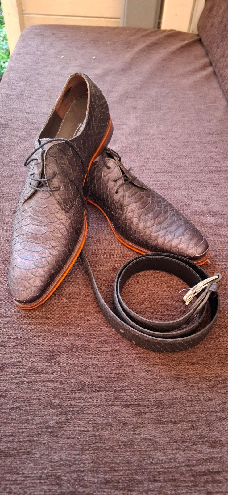 Floris van Bommel herenschoenen, maat 8, 1 keer gedragen, Kleding | Heren, Schoenen, Ophalen, Bruin, Floris van Bommel, Zo goed als nieuw
