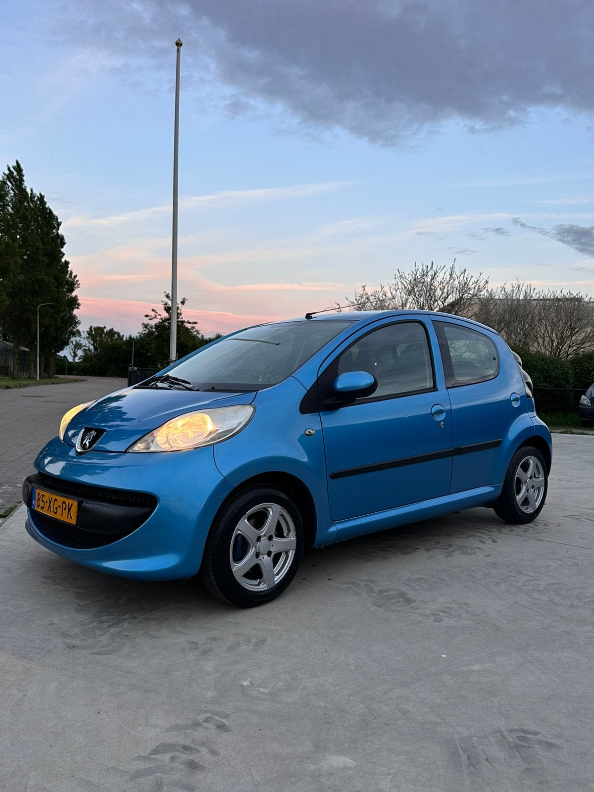 Peugeot 107 2007 Blauw, Voorwielaandrijving, 68 pk, Origineel Nederlands, Handgeschakeld