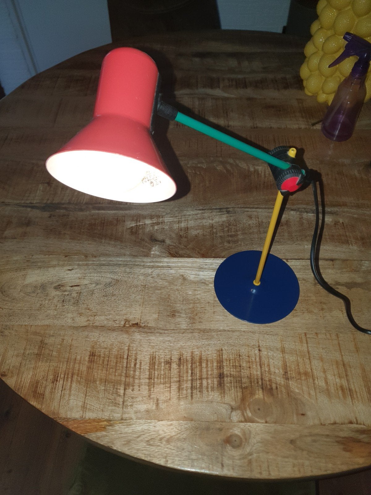 Vintage"VENETA LUMI"bureaulamp👌, Huis en Inrichting, Ophalen of Verzenden, Gebruikt, Kunststof