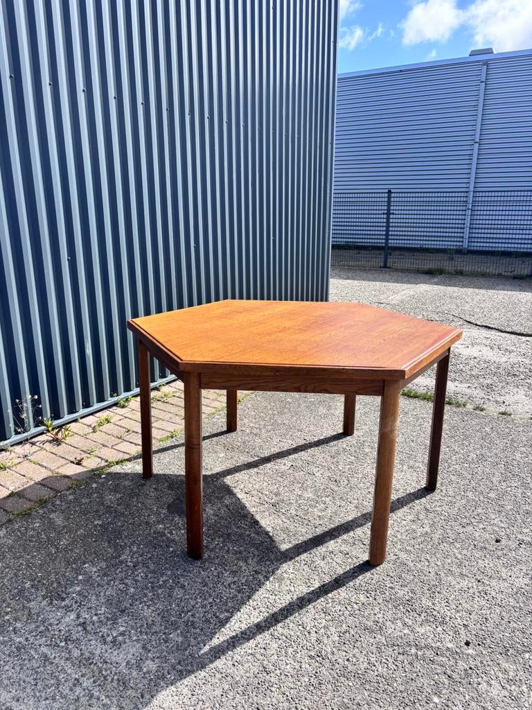 Vintage eettafel hout, Ophalen, Gebruikt, C, V