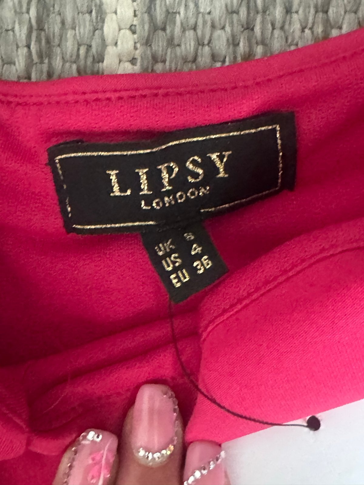 Lipsy London Hot Pink Galajurk met Ruches - Maat 36, Nieuw, Ophalen of Verzenden, Roze, Maat 36 (S)