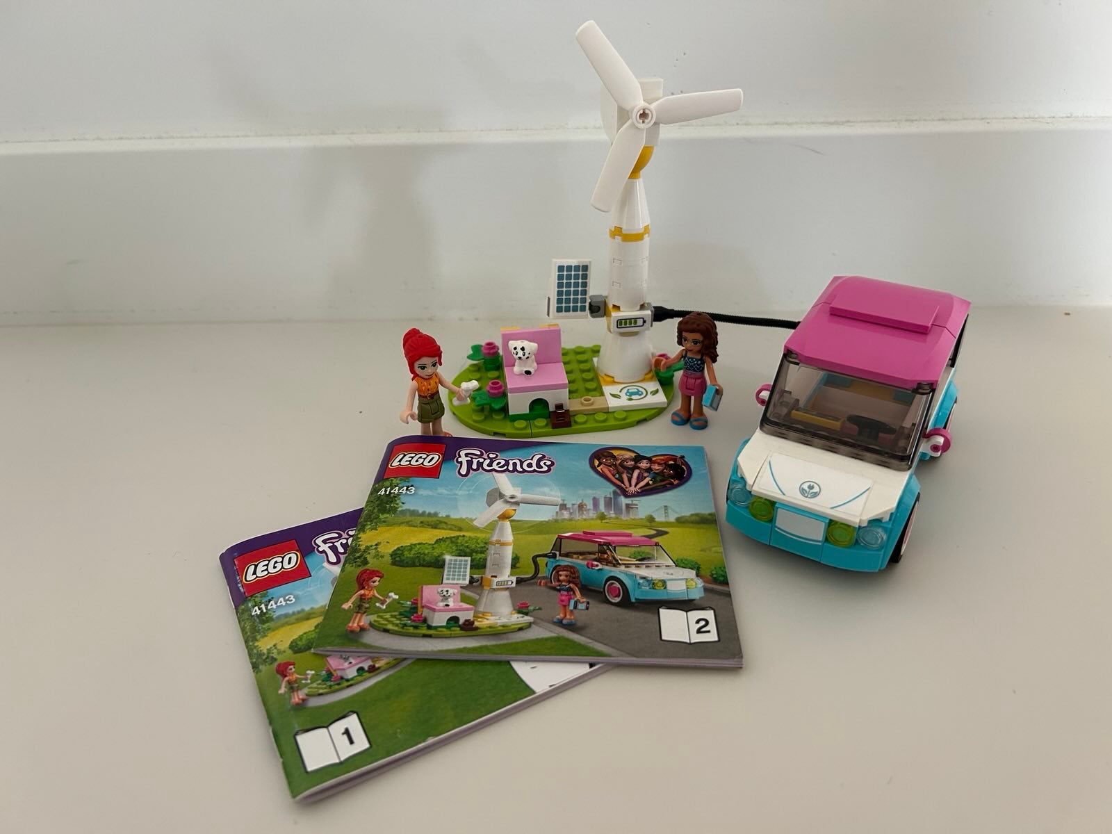 Olivia’s elektrische auto en oplaadstation 41443lego friends, Compleet, Lego, Friends, Ophalen of Verzenden