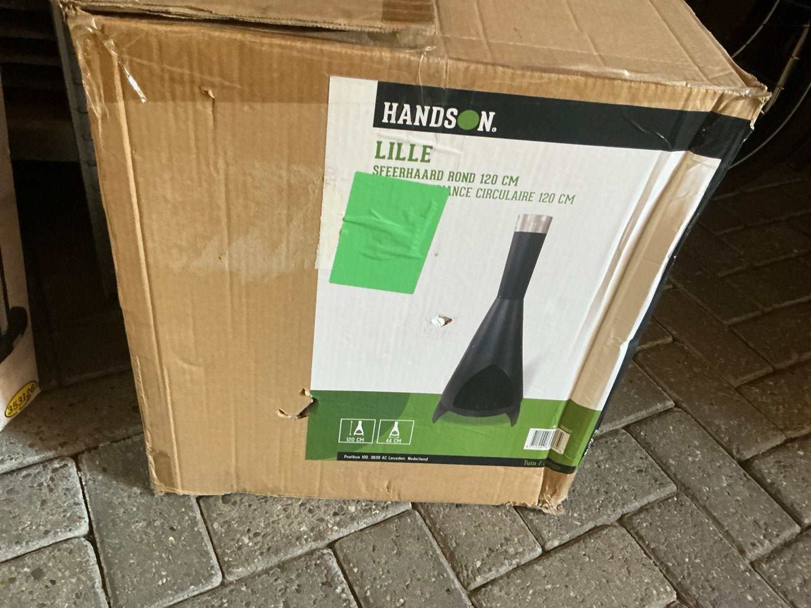Nieuwe Hands On Lille Sfeerhaard Rond 120 cm voor buiten, Huis en Inrichting, Haarden, Ophalen of Verzenden, Nieuw, Vrijstaande haard