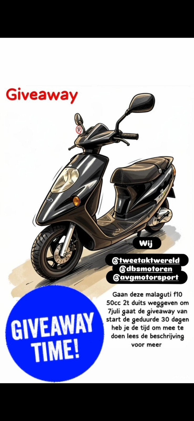 Malaguti 50cc 2t GIVEAWAY piaggio gilera check beschrijving, Fietsen en Brommers, Ophalen of Verzenden