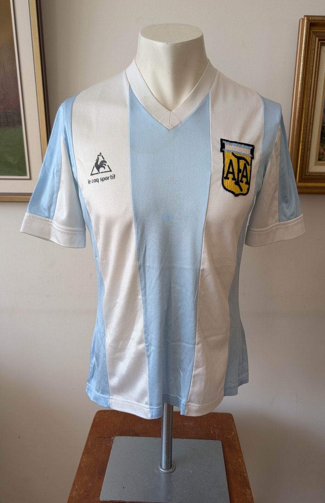 Vintage Argentinië Thuisshirt (1980-82) – Le Coq Sportif, Ophalen of Verzenden, Shirt