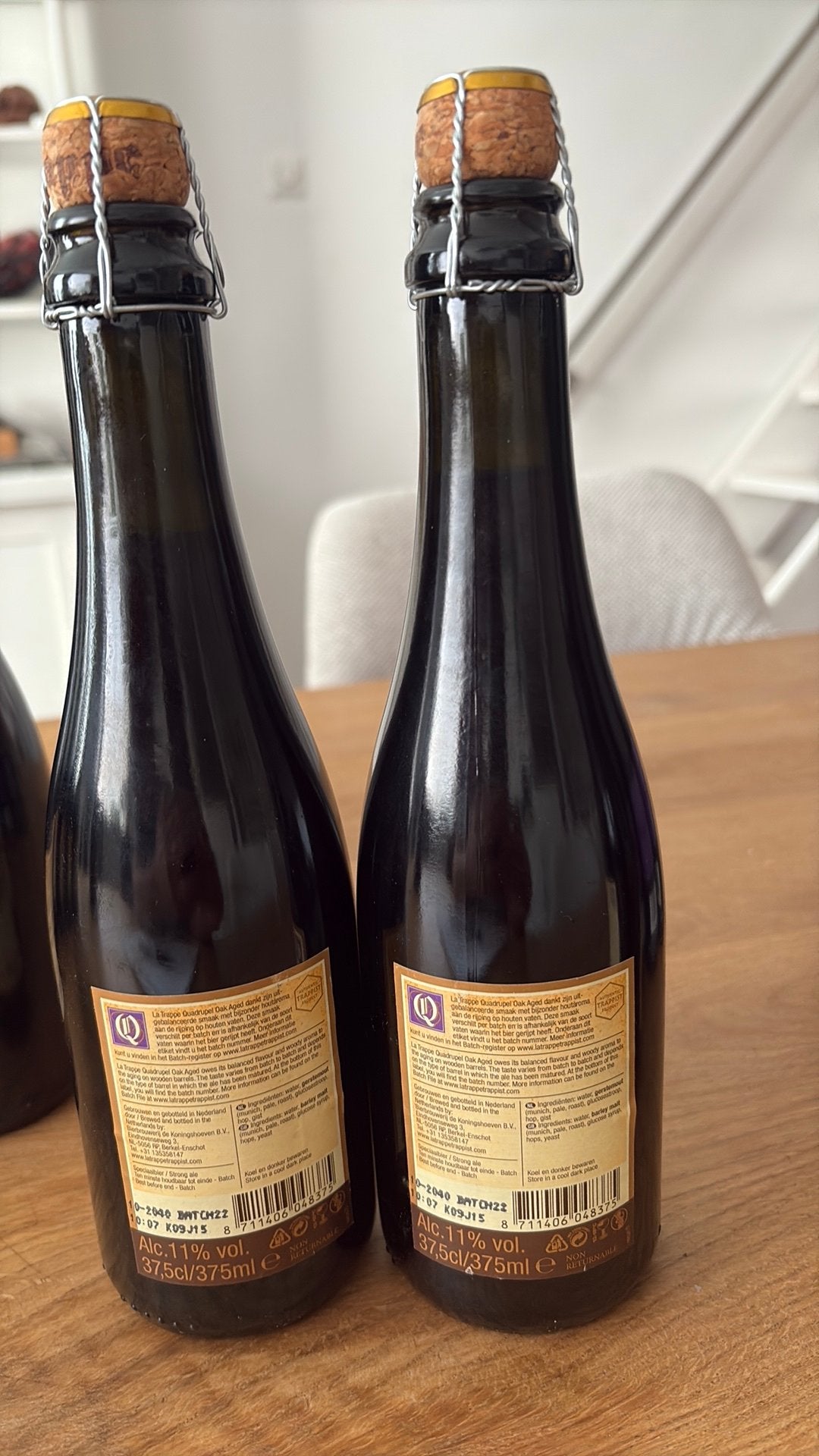 La Trappe Quadruppel oak aged, badge 22, Verzamelen, Ophalen, Zo goed als nieuw, Flesje(s), La Trappe