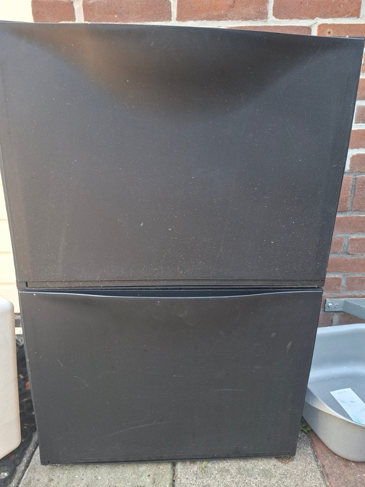 IKEA schoenenkast/schoenenbak, zwart, Ophalen, Gebruikt