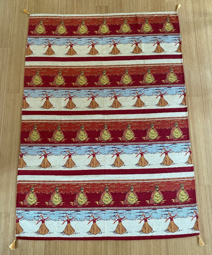 Sierkleed Turks Soefi Dervish Rumi Mevlana, 191 x 137 cm, Gebruikt, 100 tot 150 cm, Ophalen of Verzenden, Rood
