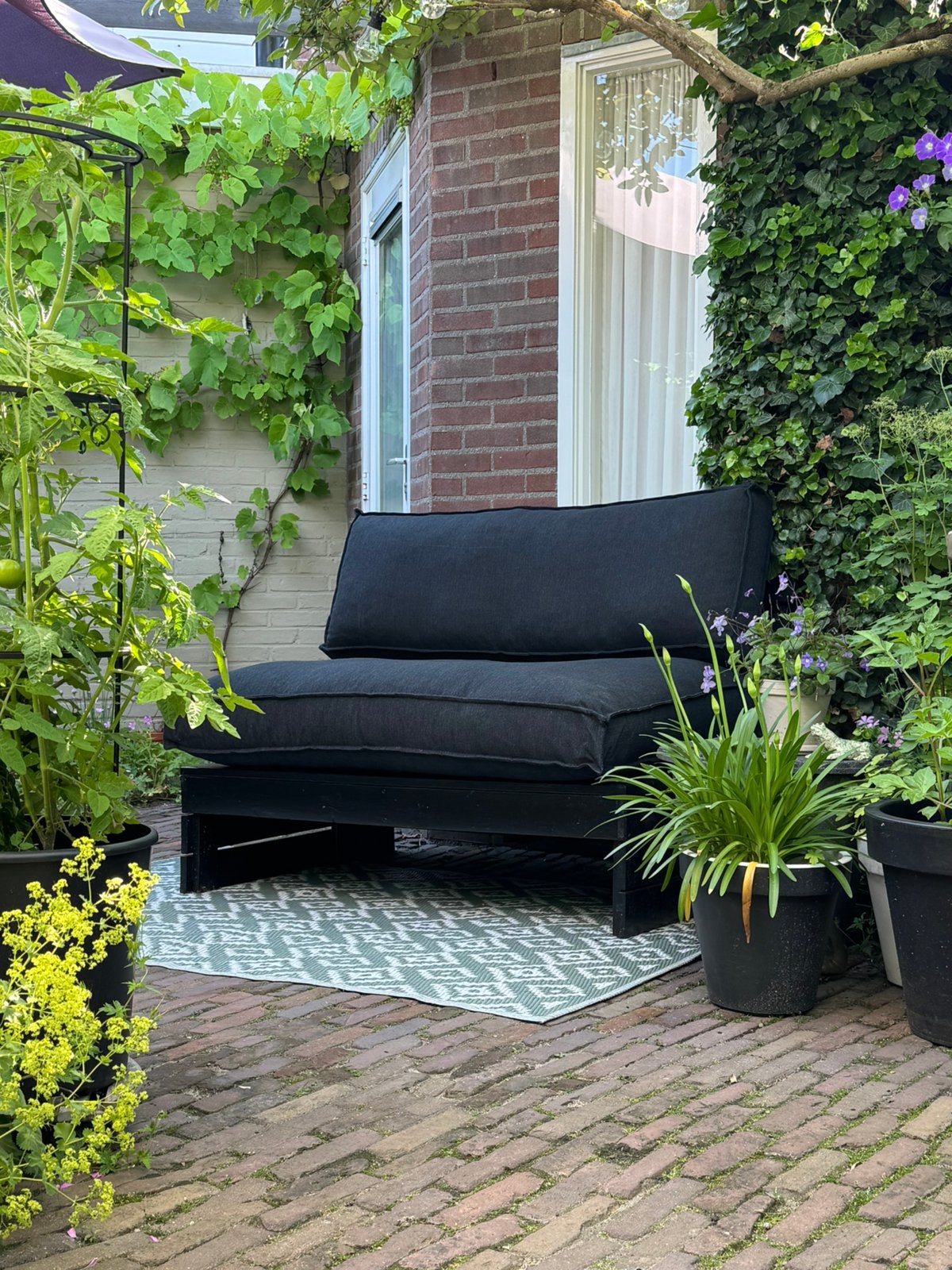 Set tuinkussens voor palletbank, Tuin en Terras, Ophalen, Zo goed als nieuw