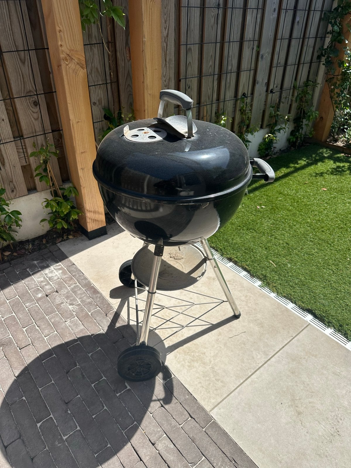 Weber Original Kettle 47cm Houtskoolbarbecue zwart, Ophalen, Gebruikt