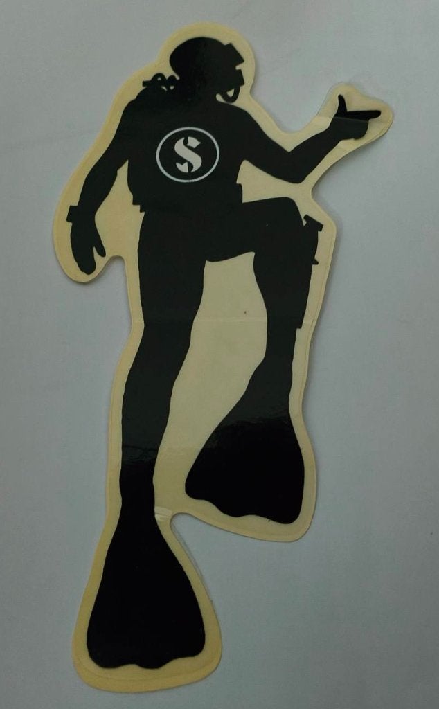 Sticker Scuba diver, Ophalen of Verzenden, Zo goed als nieuw, Merk