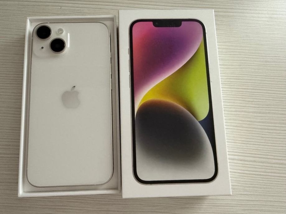 Apple iPhone 14 128GB Starlight, Telecommunicatie, Mobiele telefoons | Apple iPhone, 128 GB, Wit, Ophalen of Verzenden, Zo goed als nieuw