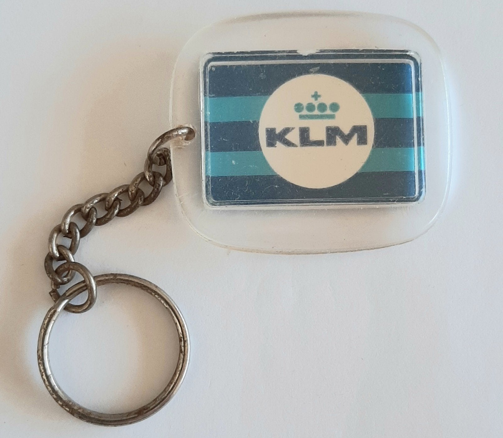 OUDE SLEUTELHANGER VAN DE KLM,  DC8, Verzamelen, Verzenden, Gebruikt, Transport