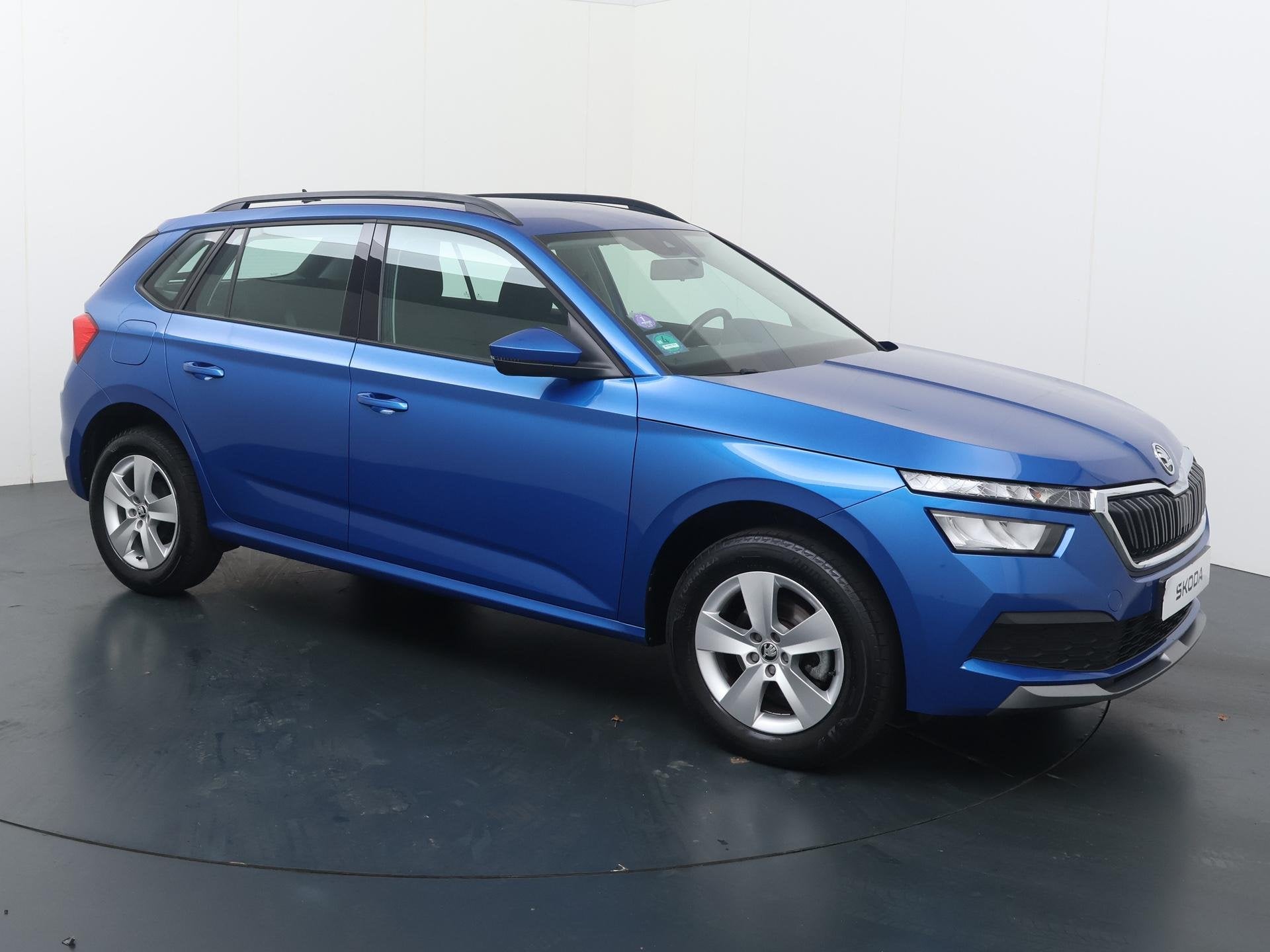 Skoda Kamiq 1.0 TSI Ambition | 110 PK | Cruise control | LED, Auto's, 12 maanden, Stof, Gebruikt, Blauw
