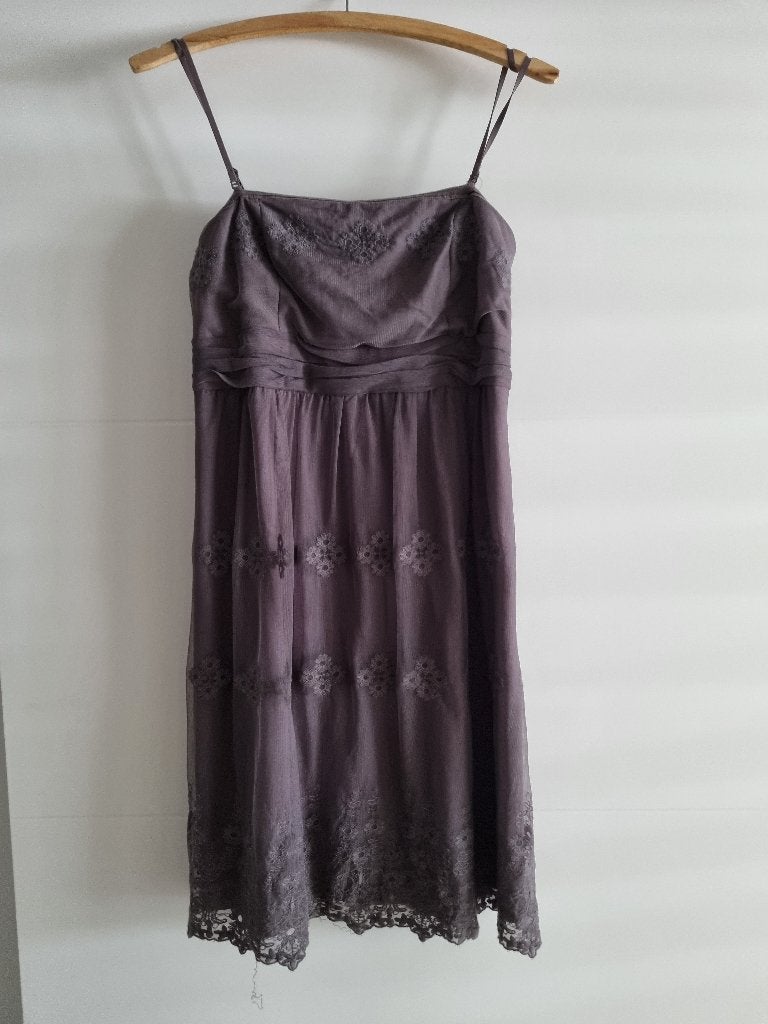 Esprit cocktailjurk, Kleding | Dames, Bruin, Maat 42/44 (L), Ophalen of Verzenden, Zo goed als nieuw