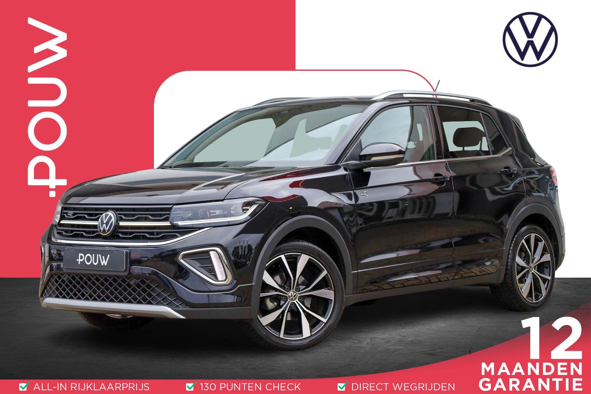 Volkswagen T-Cross 1.0 TSI 115pk DSG R-Line | IQ Matrix LED, 12 maanden, Gebruikt, Euro 6, 116 pk