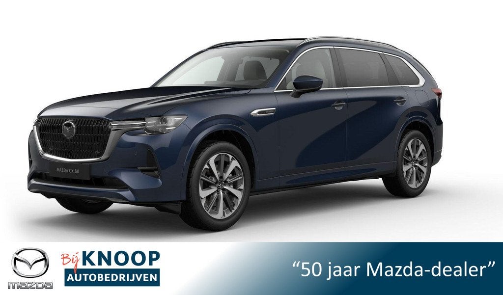 Mazda CX-80 2.5 e-SkyActiv PHEV Takumi Plus 6p. | € 3.500,, Auto's, Mazda, Euro 6, CX-80, Hybride Elektrisch/Benzine, 6 stoelen