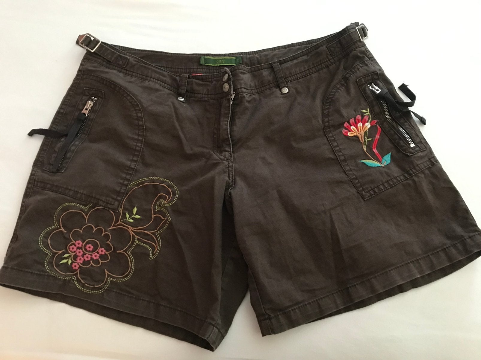 Vintage Oilily short, Kleding | Dames, Kort, Blauw, Maat 42/44 (L), Ophalen of Verzenden